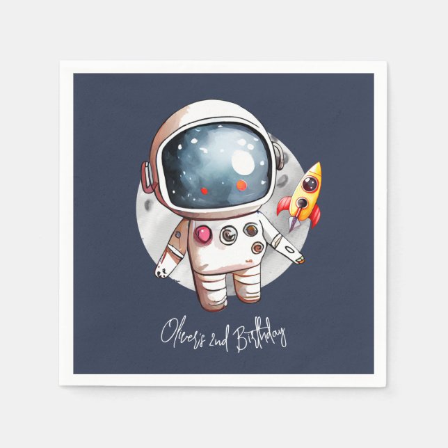 2:a årsdagen Måne Pappra Pappersservett (Framsidan)