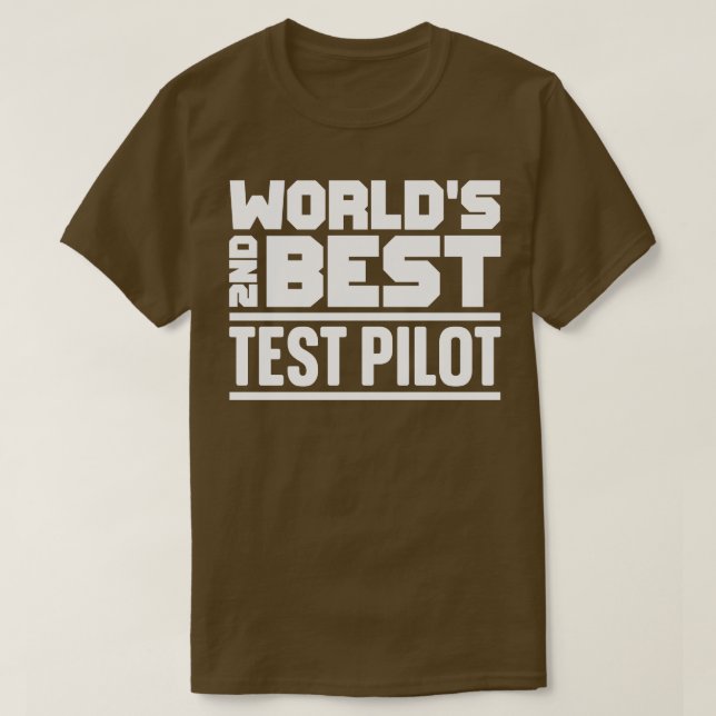 2:a bästa testpilot t shirt (Design framsida)
