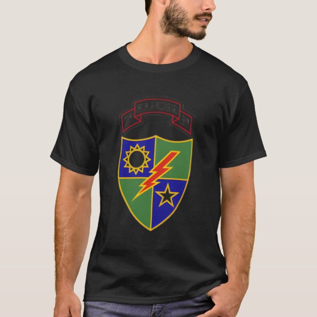 2:a bataljonen 75:e Skogsvaktare Regit T Shirt (Framsida)
