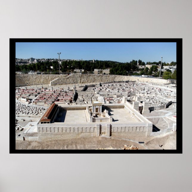 2:a Beis HaMikdash (Heliga Temple i Yerusem) Poster (Framsidan)