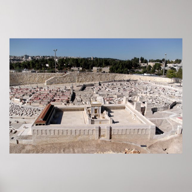 2:a Beis HaMikdash (Heliga Temple i Yerusem) Poster (Framsidan)