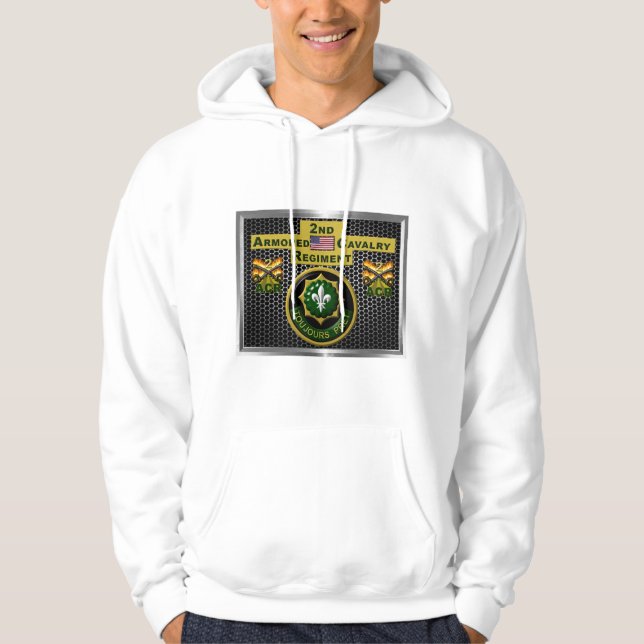 2:a beväpnade kavalleriregementet "Alltid Redo" Hoodie (Framsida)