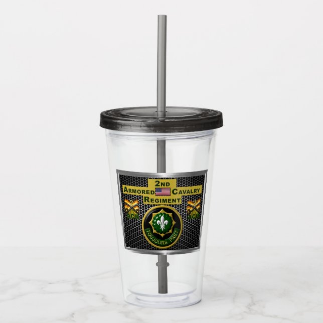 2:a beväpnade kavalleriregementet "Alltid Redo" Take Away Mugg (Framsida)