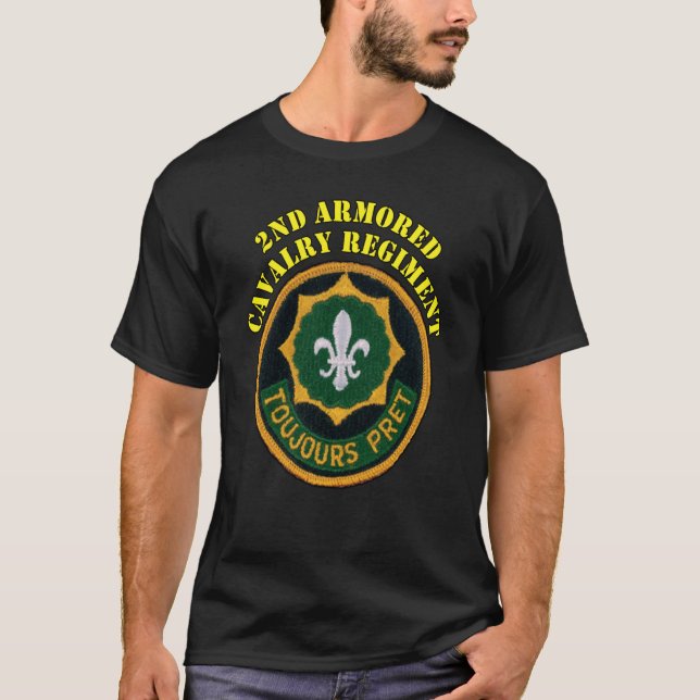 2:a beväpnade kavalleriregim 2:a ACR-veterinärer T Shirt (Framsida)