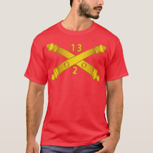2:a Bn 13:e Fält-artilleriregimen Arty Br wo Tx T Shirt