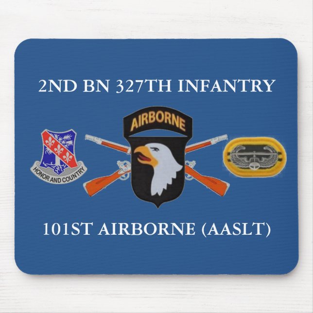 2:A BN 327:E INFANTRY 101ST FLYGPLAN MOUSEPAD MUSMATTA (Framsidan)