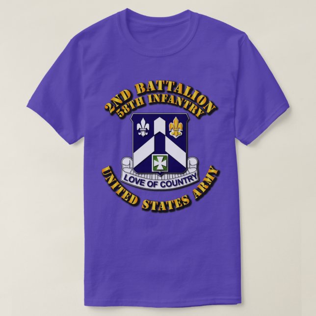 2:a Bn 58:e infanteriet T Shirt (Design framsida)