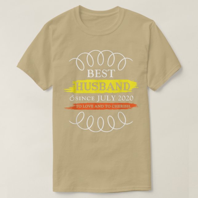 2:a Bröllop-årsdagen, bästa Make sedan 20 juli T Shirt (Design framsida)