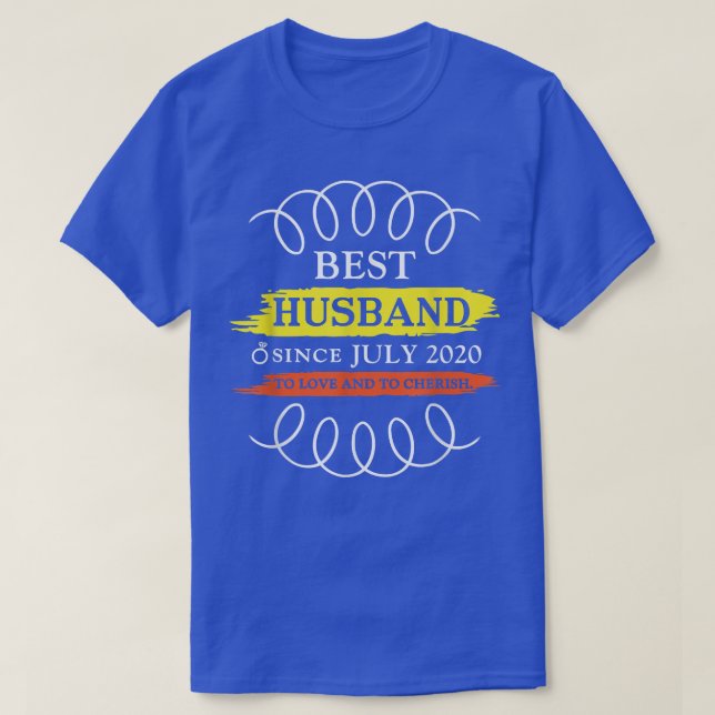 2:a Bröllop-årsdagen, bästa Make sedan 20 juli T Shirt (Design framsida)