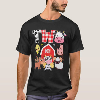 2:a födelsedag 2:a året gammalt lantbrukstema t shirt