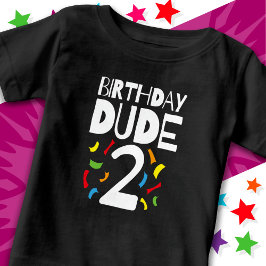2:a födelsedag 2 Ålder Gamle Boy Party Birthday Bo T Shirt