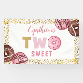 2:a födelsedag 2 Sötdagen Donuts Party Banner