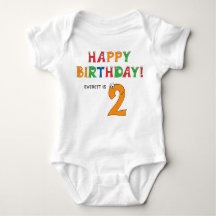 2:a födelsedag färgat alfabet med första Namn