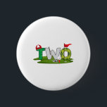 2:a födelsedag Golf-tema 2:a året Gammal barnsport Knapp<br><div class="desc">2:a födelsedag Golf-tema 2 år Gamla barnsport Party</div>