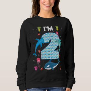 2:a födelsedag Havsdjur 2 år gammal dag T Shirt