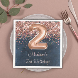 2:a födelsedag i ro Guld, 2:a födelsedag Party Pappersservett