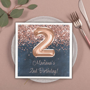 2:a födelsedag i ro Guld, 2:a födelsedag Party Pappersservett