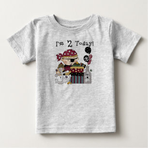 2:a födelsedag Pirat Tshirts och gåvor