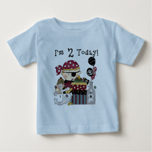 2:a födelsedag Pirat Tshirts och gåvor
