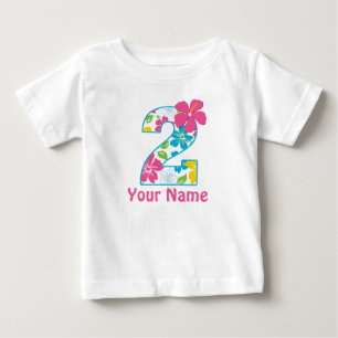 2:a födelsedag Tropiska Personligen Shirt T-shirt