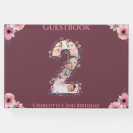 2:a födelsedagarens stora Rosa för fotopatsamling  Gästböcker