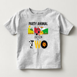 2:a födelsedagen 2 år gamla djur i Party T Shirt