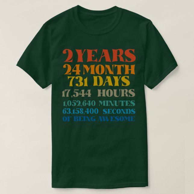 2:a födelsedagen 2 år: Vara Fantastisk Tshirt Bday T Shirt (Design framsida)