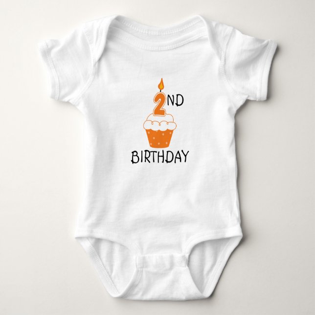 2:a födelsedagen Baby T Shirt (Framsida)