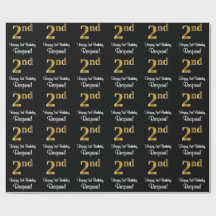 2:a födelsedagen: Elegant Luxurious Faux Guld Se n