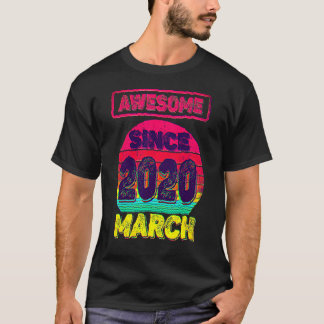 2:a födelsedagen Fantastisk sedan mars 2020 2:a år T Shirt