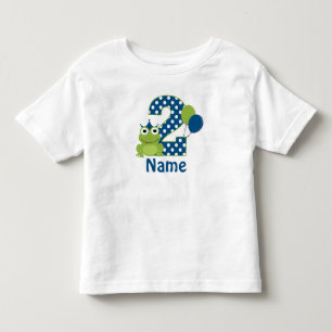 2:a födelsedagen Frog Personlig Shirt T-shirt