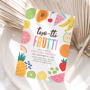 2:a födelsedagen: Frutti Fruit 2:a födelsedagen Inbjudningar