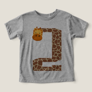 2:a födelsedagen Giraffe (djur) 2 år gammal småbar T Shirt