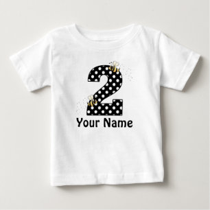 2:a födelsedagen Humla Girls Personlig Shirt T