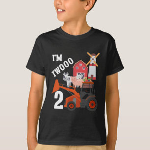 2:a födelsedagen Kid Farm Tractor älskare 2-årig T Shirt