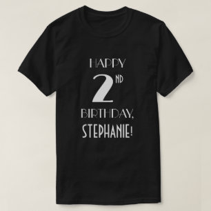 2:a födelsedagen Party - Art Deco Inspired look Sh T Shirt