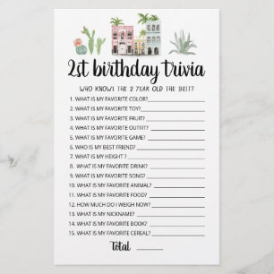 2:a födelsedagen - redigerbart spel i Trivia