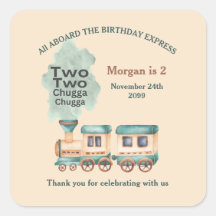 2:a födelsedagen Tåg Party - alla vattenfärger i h