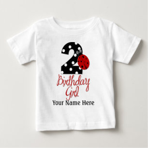 2:a födelsedagsflickan - Ladybug - 2 Nyckelpigor T Shirt