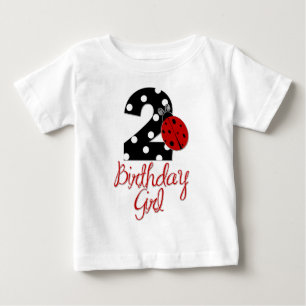 2:a födelsedagsflickan - Ladybug - 2 Nyckelpigor Tee Shirt