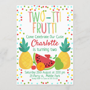 2:a födelsedagsinbjudan för frukt inbjudningar