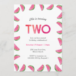 2:a födelsedagsinbjudan | tropiska vattenmeloners  inbjudningar