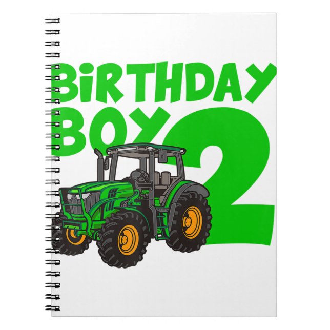 2:a födelsedagskoraktor Farm 2-årsjubileum Anteckningsbok (Framsidan)
