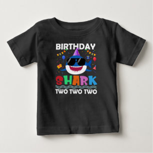 2:a födelsedagskorgen Shark Matching Party Giftskj T Shirt