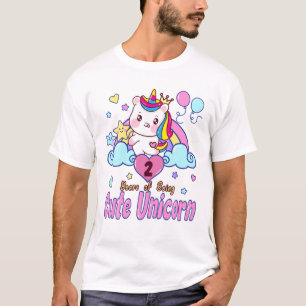 2:a födelsedagsmonstret Unicorn Outfit. 2 år för a T Shirt