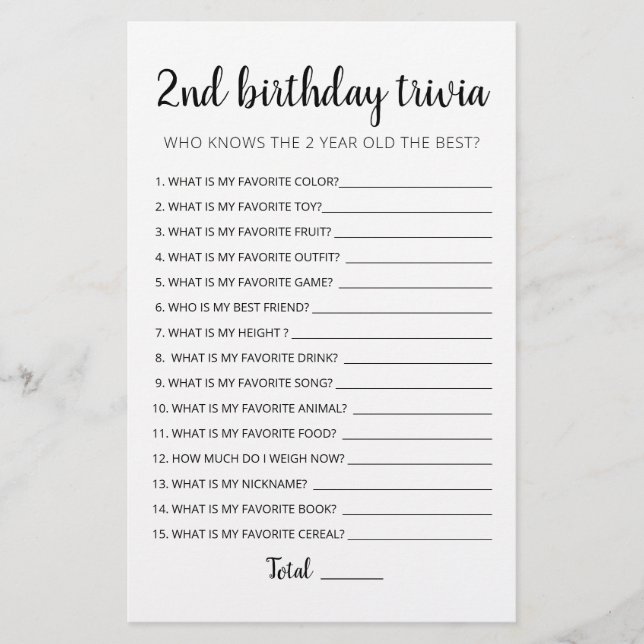 2:a födelsedagspresenten - redigerbart spel (Framsida)