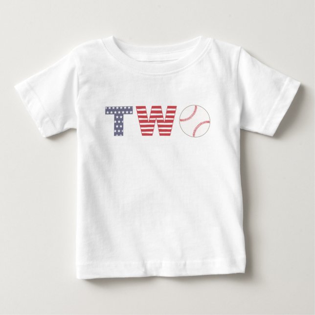 2:a födelsedagspressen, Baseball Party, fotoprop T Shirt (Framsida)