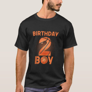 2:a födelsedagspressen Basketboll sport 2 år gamma T Shirt