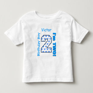 2:a födelsedagstjudet Blåhjärtan två år gammal B02 T-shirt