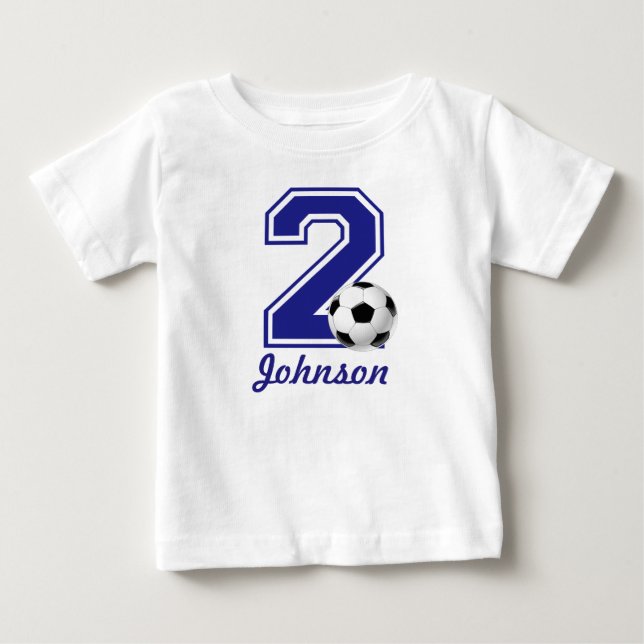 2:a födelsedagstjukaren fotboll, personlig för fot tröja (Framsida)